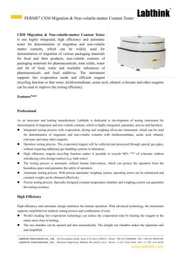 Migration & Non-volatile-matter Content Tester importers|types of migrations.